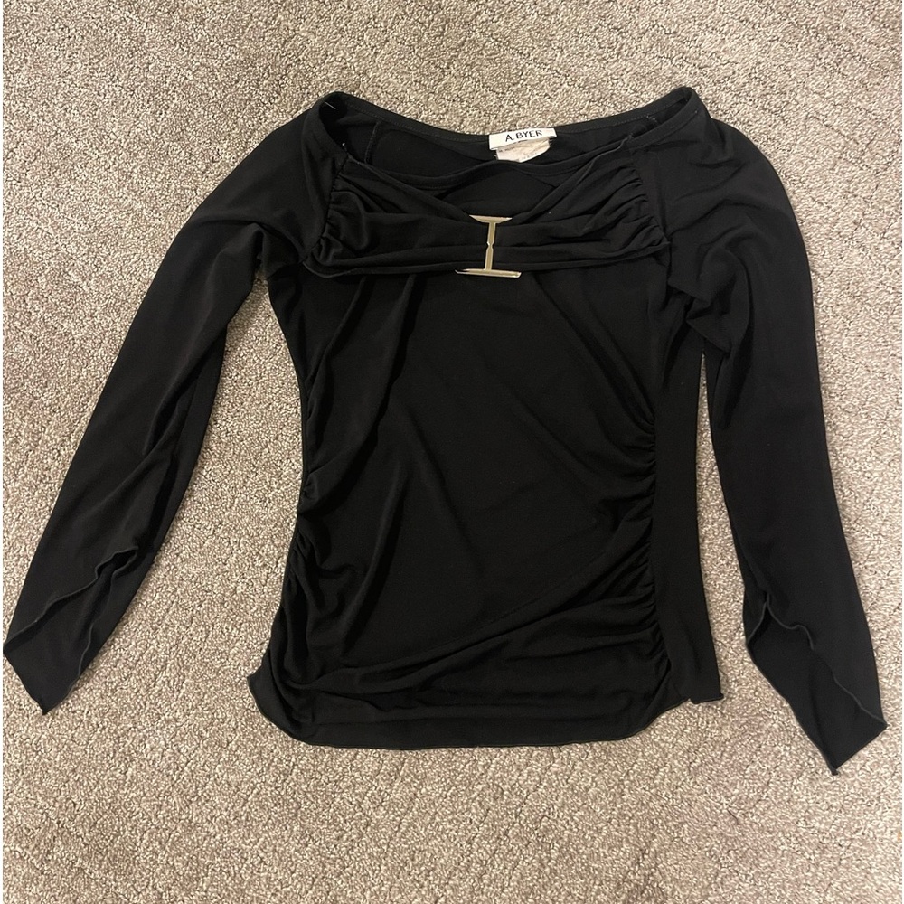 Super cute black detailed top